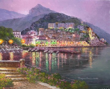 チェターラ 夜 イタリア エーゲ海 地中海 Oil Paintings
